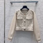 Dior Women 3D Monogram Denim Jacket 1AJGPF