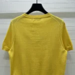 Dior Men Book Cover Short-Sleeved Sweater Yellow and Red Silk Knit - Image 6