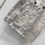 Dior Women Coat Beige Dior Barocco Cotton Mohair and Wool Blend 617M47A2402