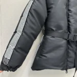 Dior Women DiorAlps Belted Puffer Jacket Black Padded Technical Taffeta 547C70A2304