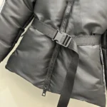 Dior Women DiorAlps Belted Puffer Jacket Black Padded Technical Taffeta 547C70A2304