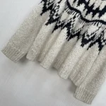 Dior Women DiorAlps Sweater Beige and Black Alpaca Wool and Cotton Knit