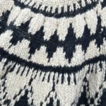 Dior Women DiorAlps Sweater Beige and Black Alpaca Wool and Cotton Knit