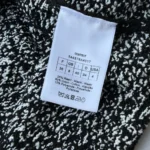 Dior Women Macrocannage Regular-Fit Jacket Black and White Cotton-Blend Tweed Knit