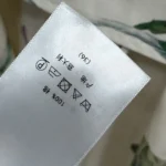 Dior Women Mid-Length Belted Shirtdress Beige Silk Twill with Multicolor Butterflies & Iris Motif