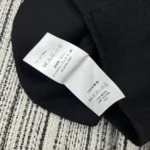 Dior Women Peacoat Black Double-Sided Virgin Wool-Angora-Blend Felt