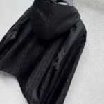 Dior Women Zipped Cropped Jacket Navy Blue Dior Oblique Technical Taffeta