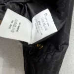 Dior Women Zipped Cropped Jacket Navy Blue Dior Oblique Technical Taffeta