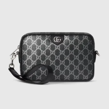 Gucci Men GG Small Crossbody Bag-Black 839155FAFUB