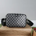 Gucci Men GG Small Crossbody Bag-Black 839155FAFUB