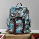 Gucci Unisex GG Large Backpack-Blue ‎839110FAFHG9762 - Imagen 2