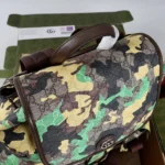 Gucci Unisex GG Large Backpack-Green ‎839110FAFHG9763