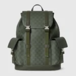 Gucci Unisex GG Monogram Large Backpack-Dark Green 792080FAFAJ