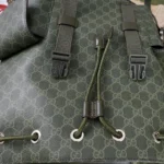Gucci Unisex GG Monogram Large Backpack-Dark Green 792080FAFAJ