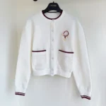 Gucci Women Cotton Jersey Cardigan With Embroidery 853419XJHMT