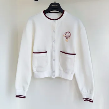 Gucci Women Cotton Jersey Cardigan With Embroidery 853419XJHMT