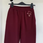 Gucci Women Cotton Jersey Leisure Pants With Embroidery 814179