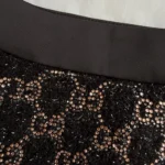 Gucci Women Embroidered Wool Tweed Lamé Shorts-Black 853382ZARWY