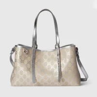 Gucci Women GG Emblem Medium Tote Bag ‎815214FAFEL