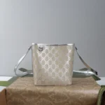 Gucci Women GG Emblem Small Bucket Bag 815118FAFEL