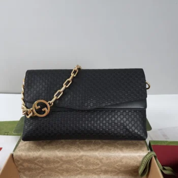 Gucci Women Large Shoulder Bag With Chain-Black 857362AAF1I