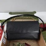 Gucci Women Large Shoulder Bag With Chain-Black 857362AAF1I