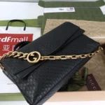 Gucci Women Large Shoulder Bag With Chain-Black 857362AAF1I