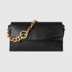Gucci Women Medium Shoulder Bag With Chain-Black 857622AAF1I