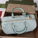 Gucci Women Ophidia Medium Boston Bag-Light Blue ‎857595AAF09