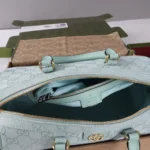 Gucci Women Ophidia Medium Boston Bag-Light Blue ‎857595AAF09 - Image 9