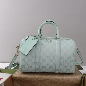 Gucci Women Ophidia Medium Boston Bag-Light Blue ‎857595AAF09