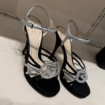 Gucci Women Pump with Crystal Interlocking G-Black 852355AAFSH