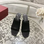 Gucci Women Slide Sandal-Black 856997F14001000