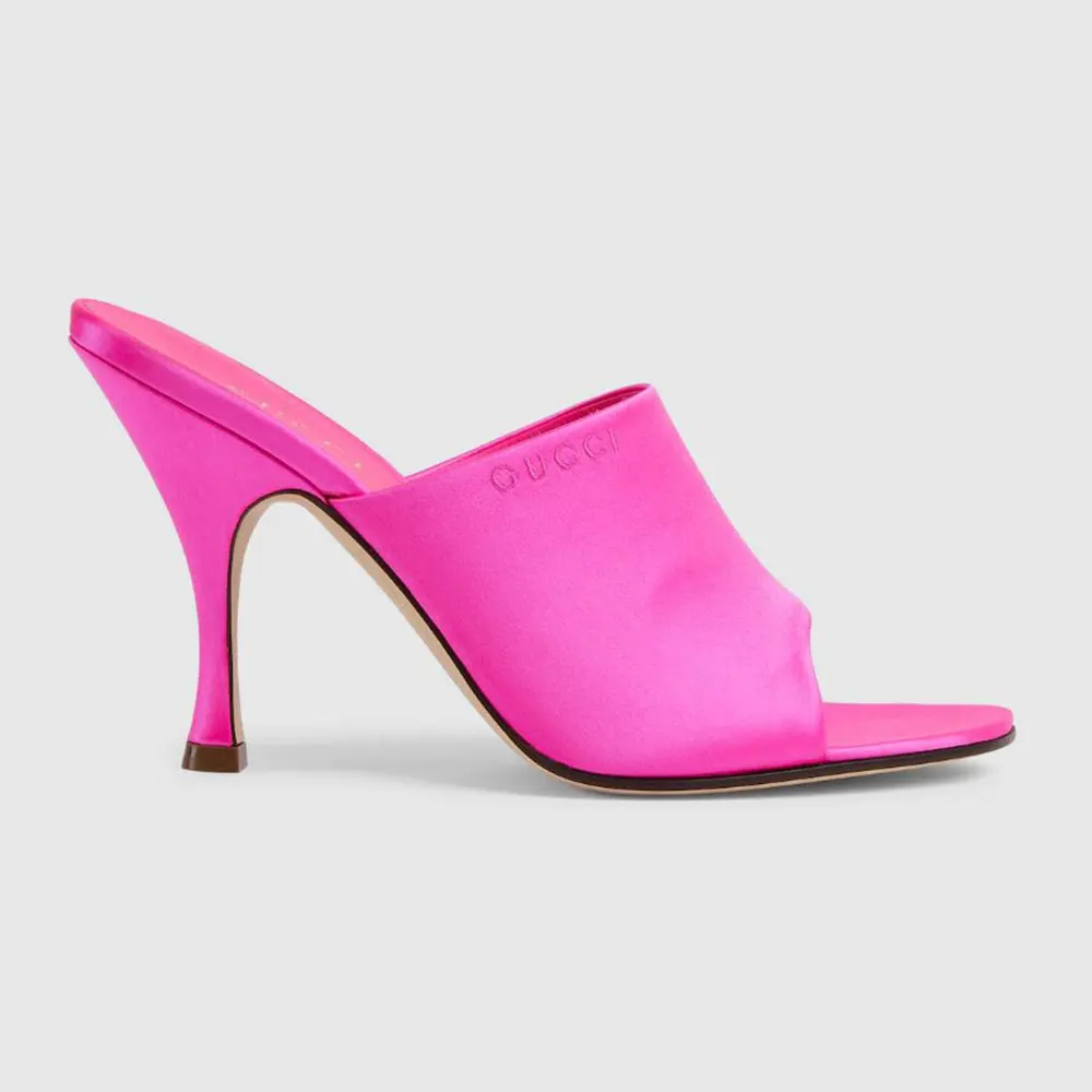 Gucci Women Slide Sandal-Pink 856997F14005604 (1) Gucci Women Slide Sandal-Pink 856997F14005604