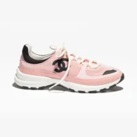 Gucci Women Sneakers Suede Calfskin Calfskin & Grosgrain-Light Pink G47010