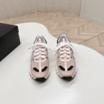 Gucci Women Sneakers Suede Calfskin Calfskin & Grosgrain-Light Pink G47010