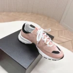 Gucci Women Sneakers Suede Calfskin Calfskin & Grosgrain-Light Pink G47010