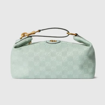 Gucci Women Vanity Medium Top Handle Bag-Light Blue ‎857799AAF0Y