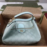 Gucci Women Vanity Medium Top Handle Bag-Light Blue ‎857799AAF0Y
