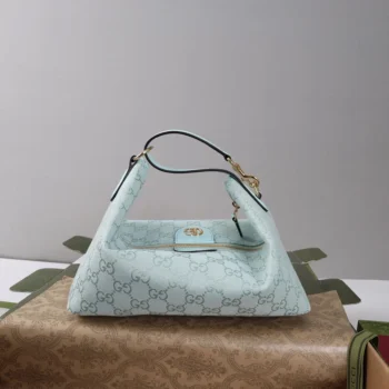 Gucci Women Vanity Medium Top Handle Bag-Light Blue ‎857799AAF0Y