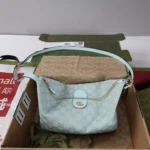 Gucci Women Vanity Medium Top Handle Bag-Light Blue ‎857799AAF0Y