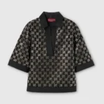 Gucci Women Wool Tweed Lamé Top-Black‎ 846682ZARWY