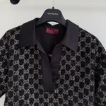 Gucci Women Wool Tweed Lamé Top-Black‎ 846682ZARWY