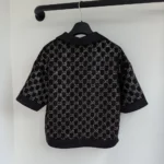 Gucci Women Wool Tweed Lamé Top-Black‎ 846682ZARWY