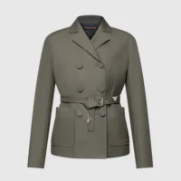 Louis Vuitton LV Women Belted Double-Breasted Jacket 1AJGPV