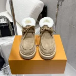 Louis Vuitton LV Women Cortina Low Boot-Beige 1AIUFW