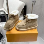 Louis Vuitton LV Women Cortina Low Boot-Beige 1AIUFW