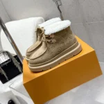 Louis Vuitton LV Women Cortina Low Boot-Beige 1AIUFW