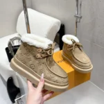 Louis Vuitton LV Women Cortina Low Boot-Beige 1AIUFW