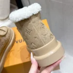 Louis Vuitton LV Women Cortina Low Boot-Beige 1AIUFW